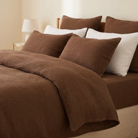 Organic Cotton Gauze Pillowcase Set of 2 - Brown