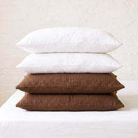 Organic Cotton Gauze Pillowcase Set of 2 - Brown