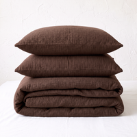 Organic Cotton Gauze Fitted Sheet – Brown