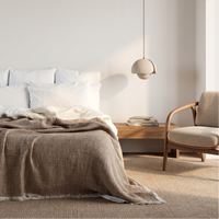 Coffee Organic Quilt Blanket – Reversible
