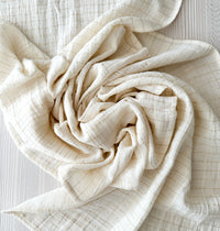Gold Striped Table Runner - Cotton