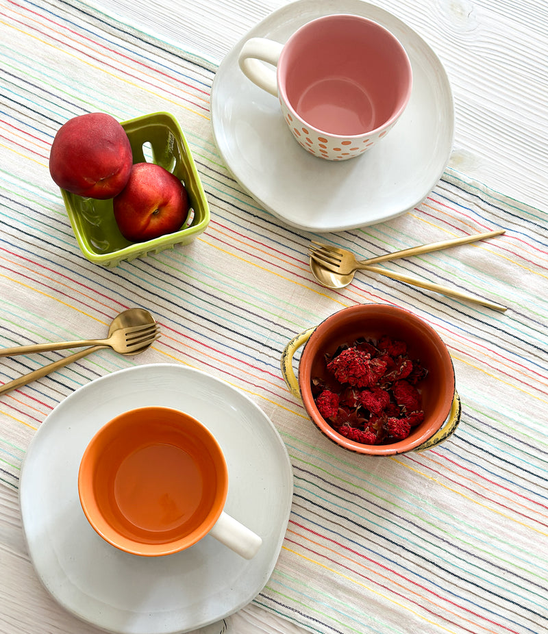 Rainbow Table Runner, 100% Cotton, Prewashed
