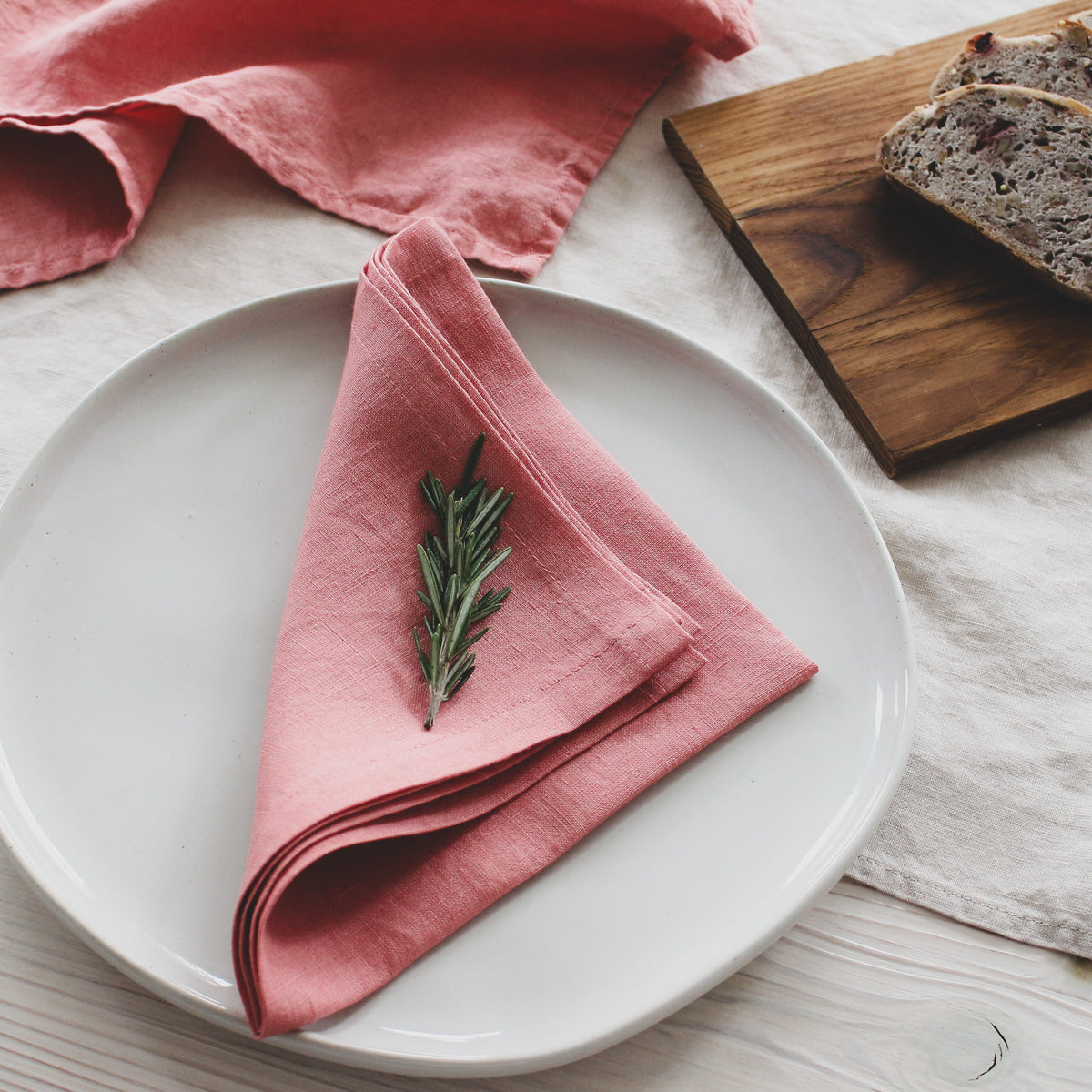 Dusty Rose Linen Napkin Set of 4