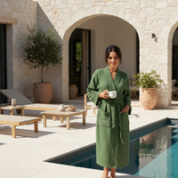 Forest Green Organic Cotton Robe