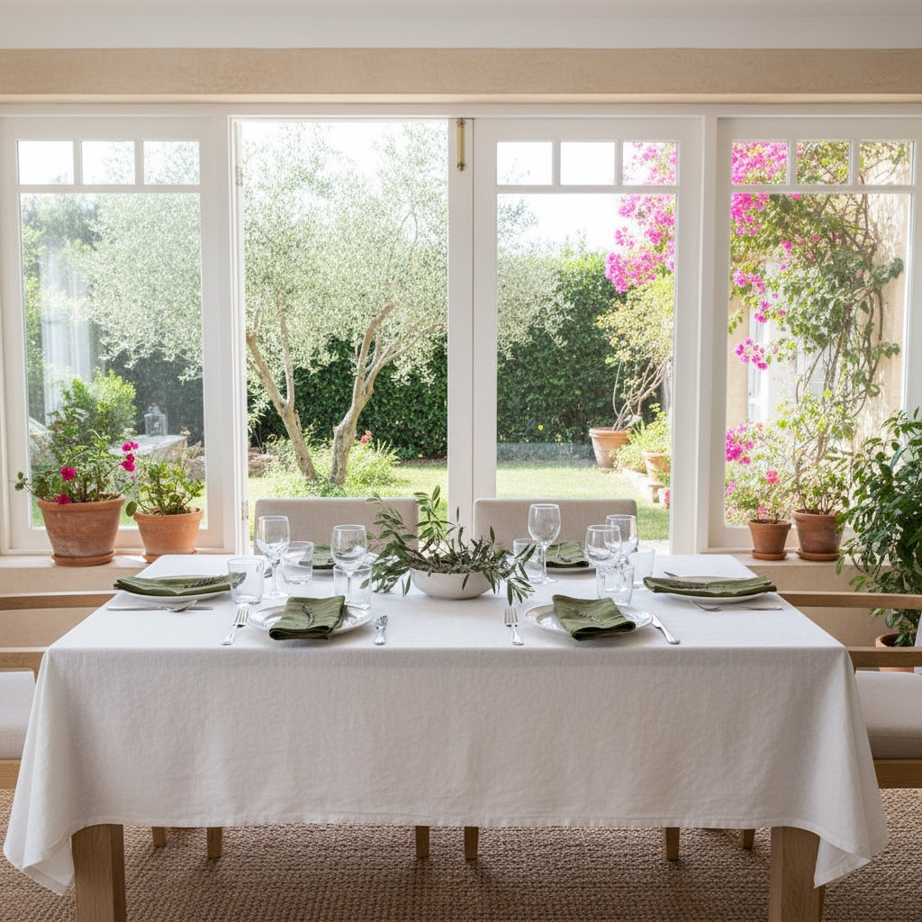 Forest Green Linen Napkin Set of 4