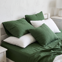 Organic Cotton Pillowcase Set of 2 - Forest Green