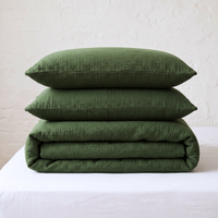 Forest Green Airy Soft Organic Cotton Duvet Cover