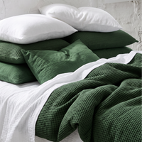 Forest Organic Waffle Duvet Cover - Double Sided