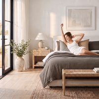 Gray Airy Soft Organic Cotton Duvet Cover