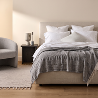 Soft Waffle Blanket with Fringes in Various Colors