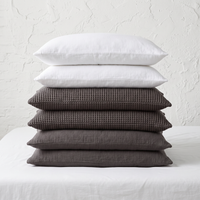 Organic Waffle Pillowcase Set of 2 - Gray