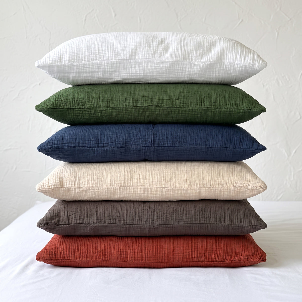 Organic Cotton Pillowcase Set of 2 in Various Colors