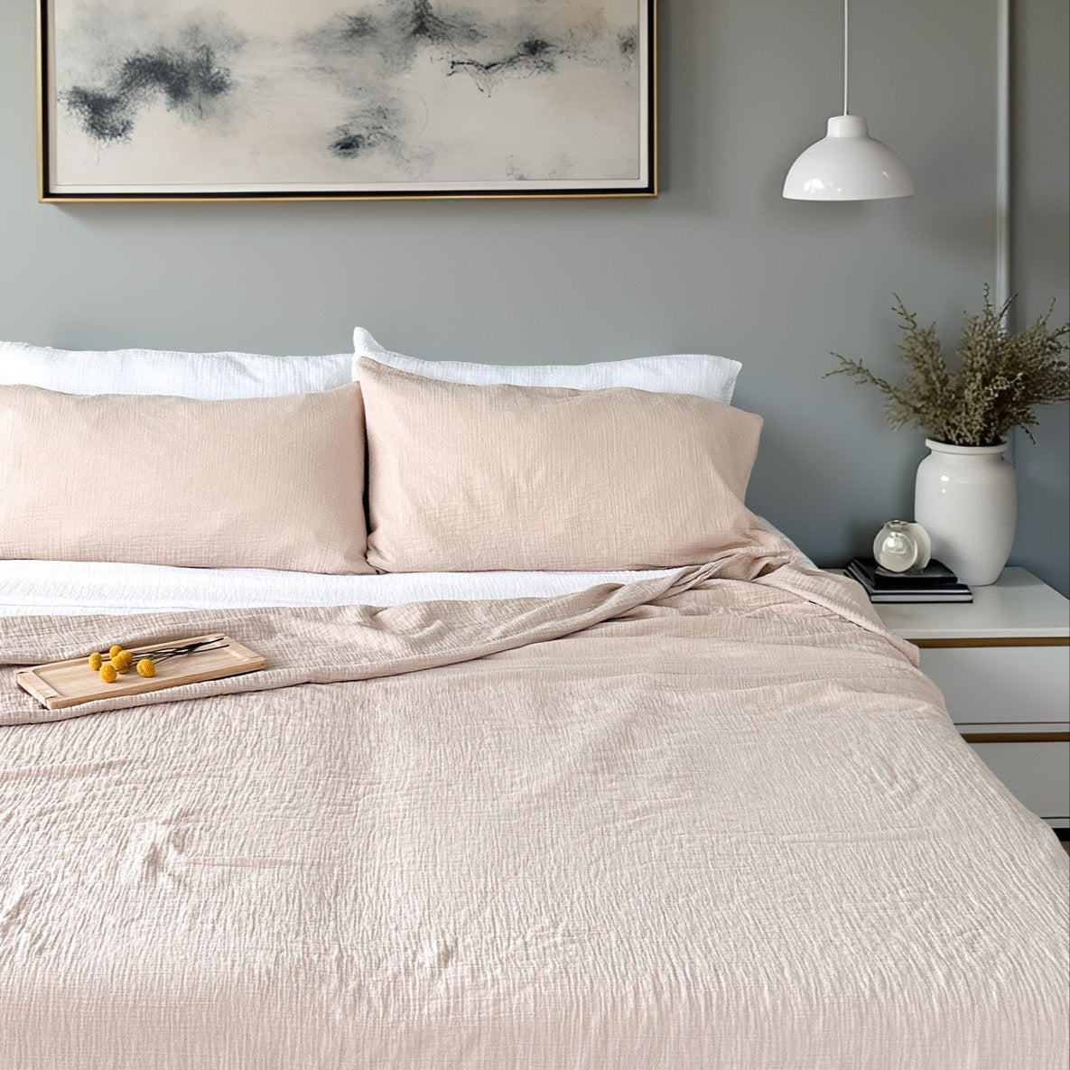 Sand Organic Cotton Duvet Cover