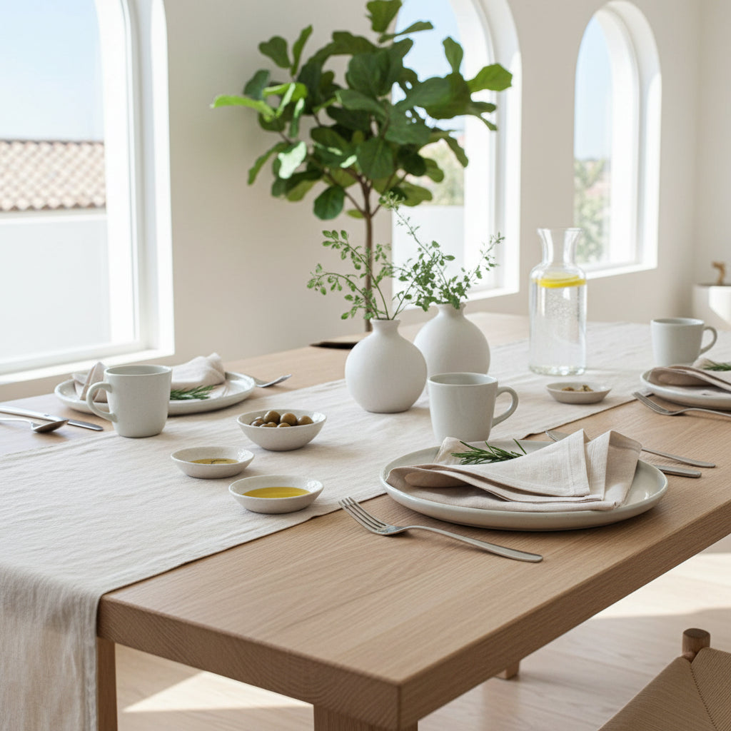 Mix and Match Linen Napkins in Various Colors and Size - Set of 4