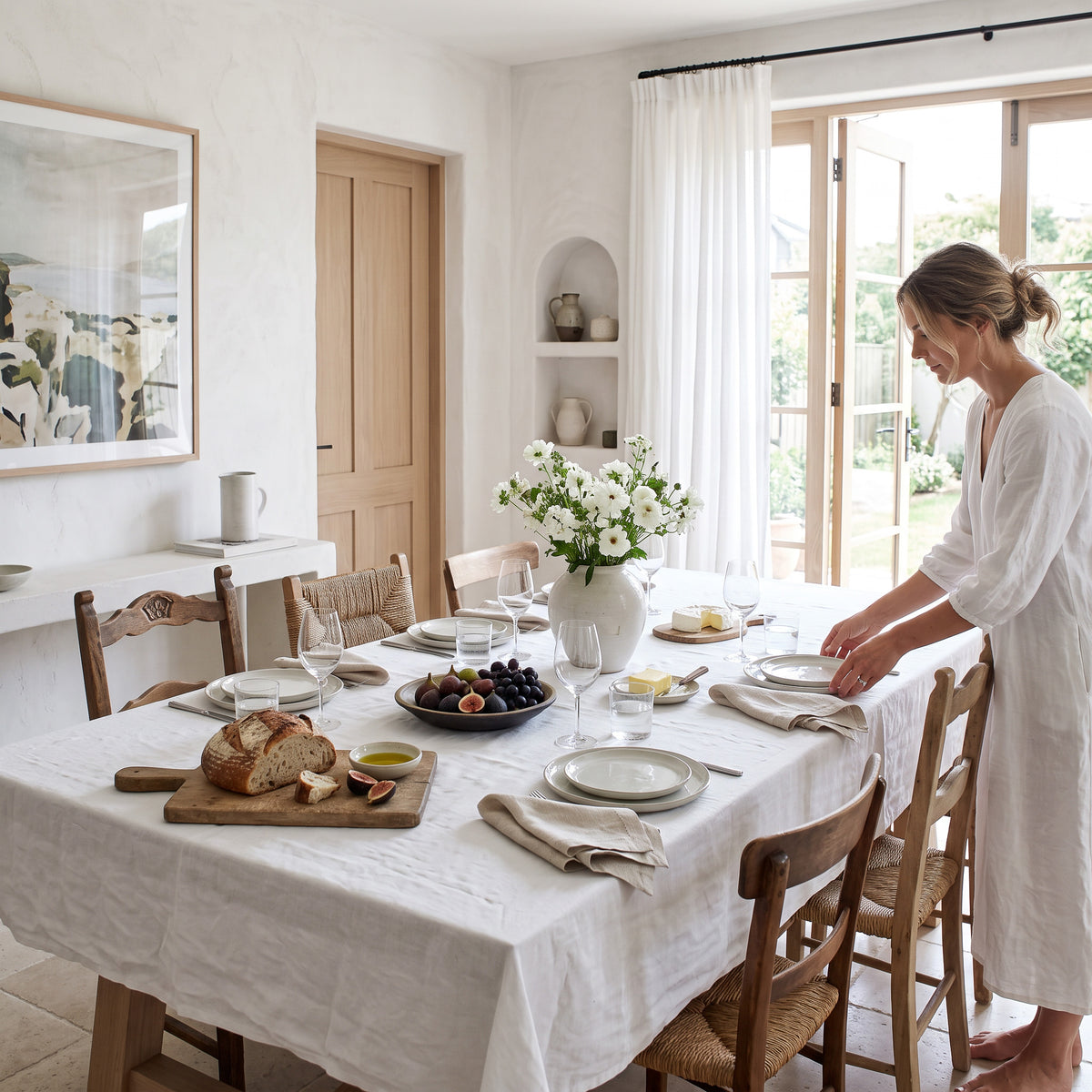 Natural Linen Napkin Set of 4