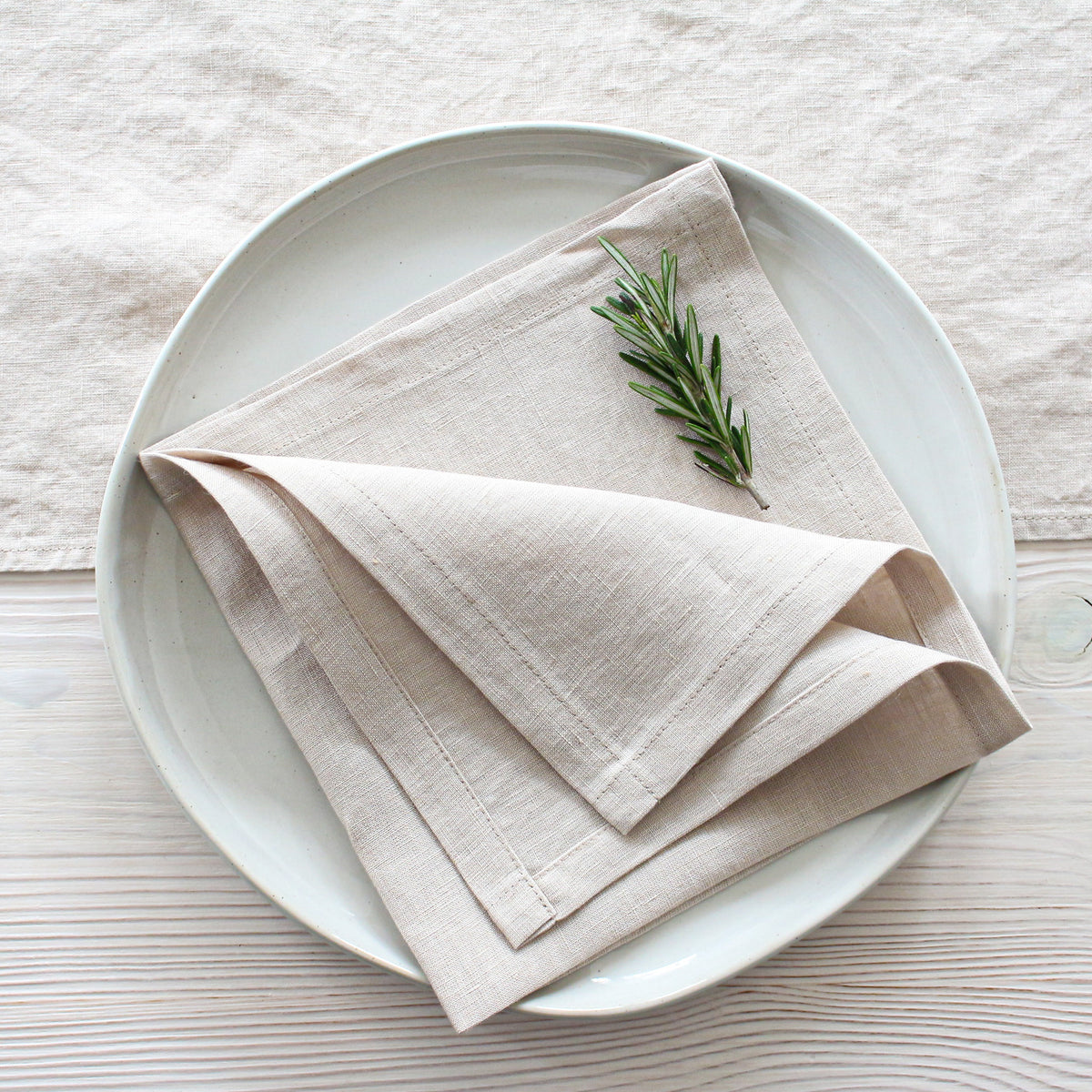 Natural Linen Napkin Set of 4