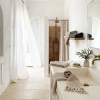 Waffle Hand Towel, Natural