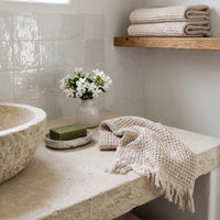Waffle Hand Towel, Natural