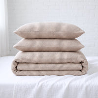 Organic Waffle Pillowcase Set of 2 - Natural