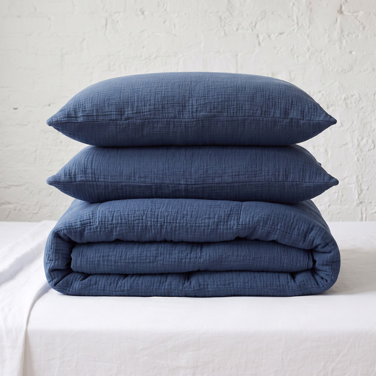 Organic Cotton Pillowcase Set of 2 - Royal Blue