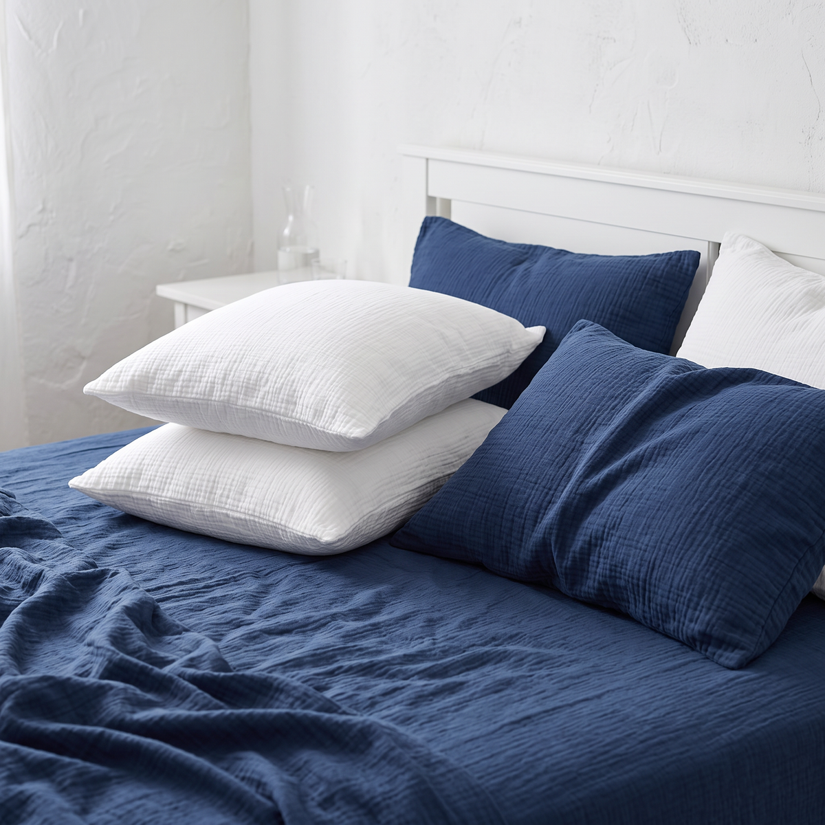 Organic Cotton Pillowcase Set of 2 - Royal Blue