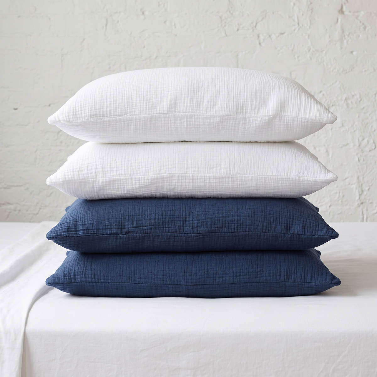 Organic Cotton Pillowcase Set of 2 in Various Colors