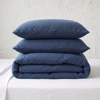 Royal Blue Airy Soft Organic Cotton Duvet Cover