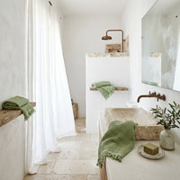 Waffle Hand Towel, Sage