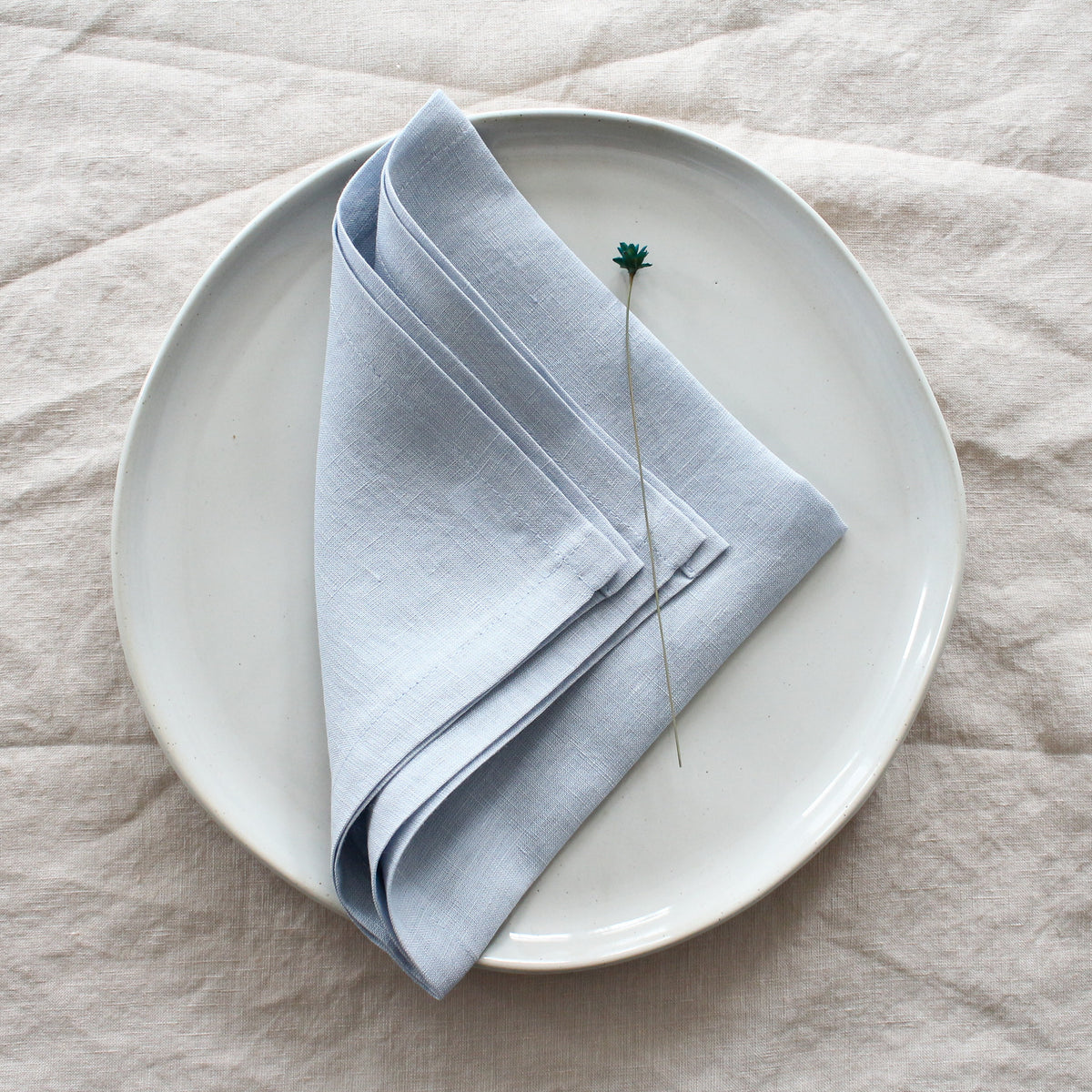 Sky Blue Linen Napkin Set of 4