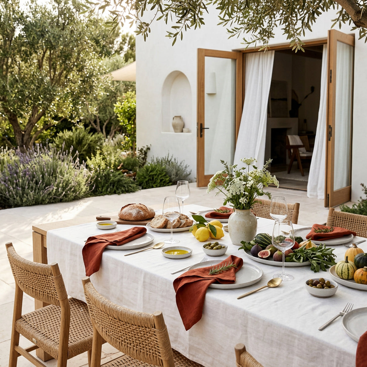 Terracotta Linen Napkin Set of 4
