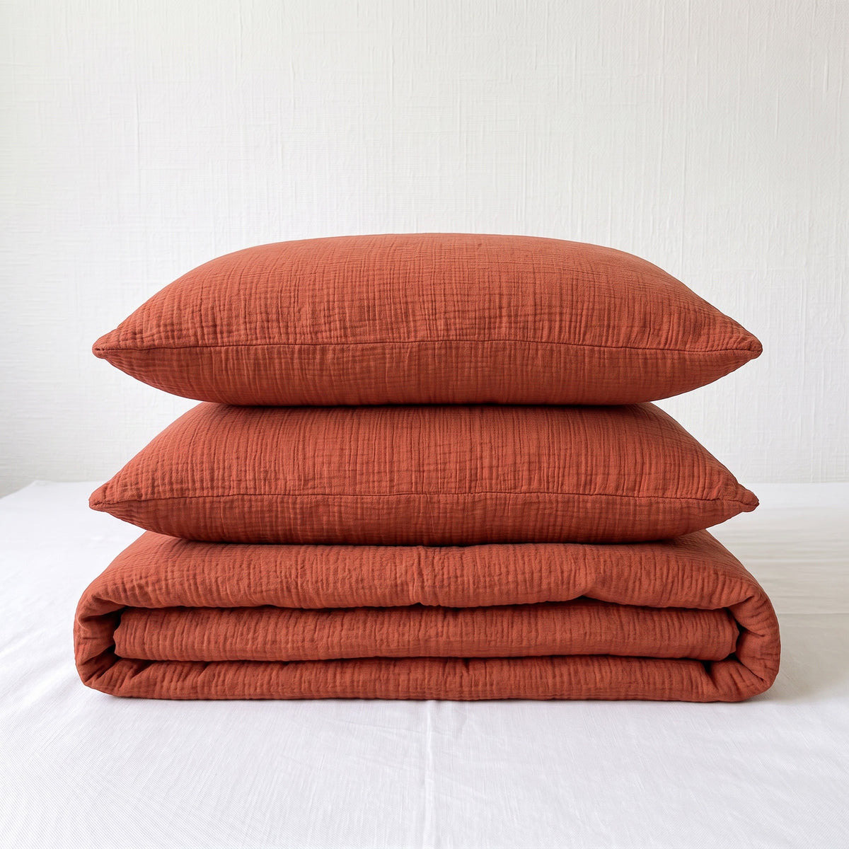 Organic Cotton Pillowcase Set of 2 - Cinnamon
