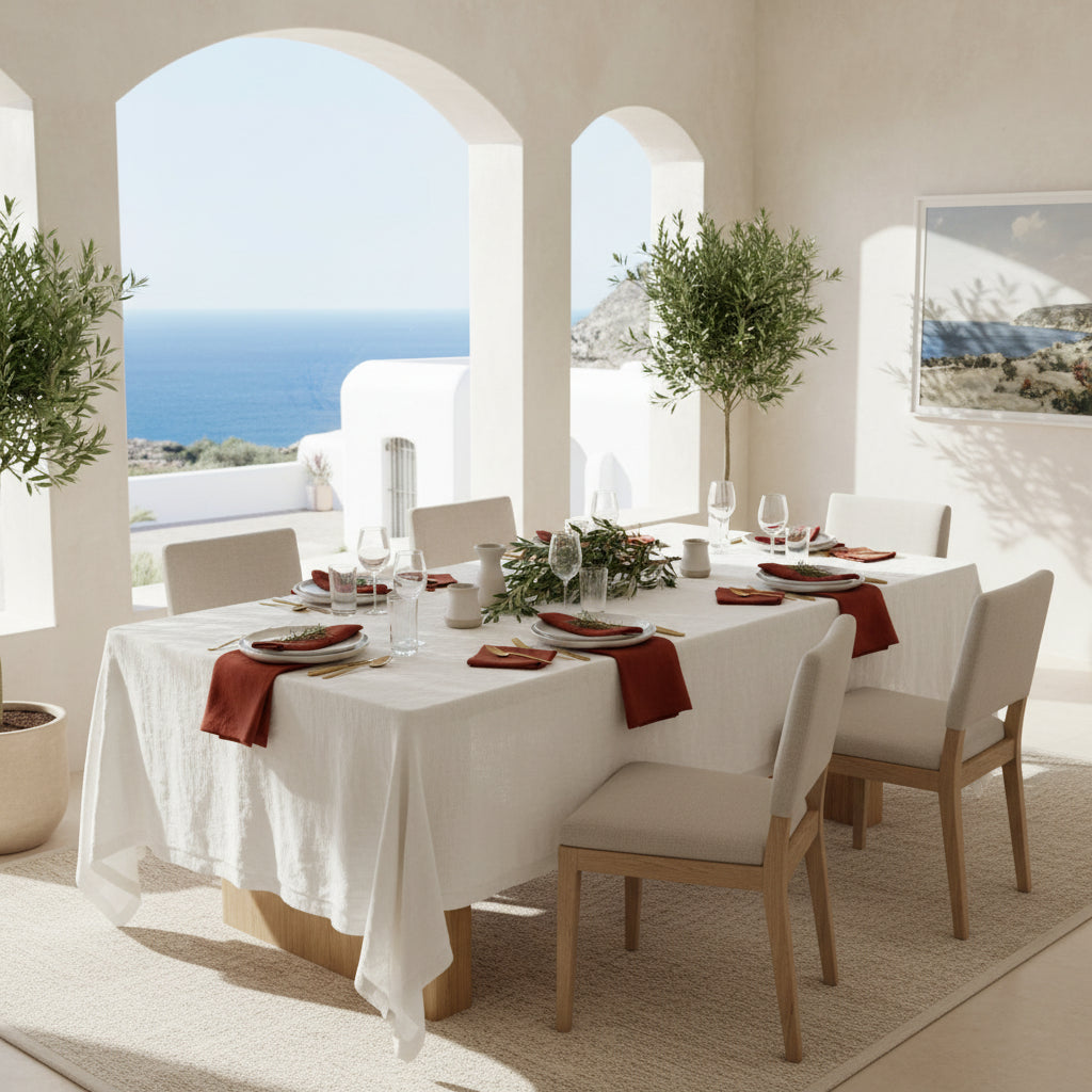 Mix and Match Linen Napkins in Various Colors and Size - Set of 4