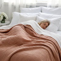 Organic Muslin Blanket – Double-Sided in Various Colors