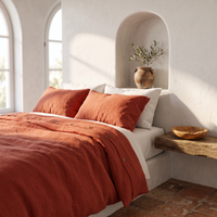 Cinnamon Airy Soft Organic Cotton Duvet Cover