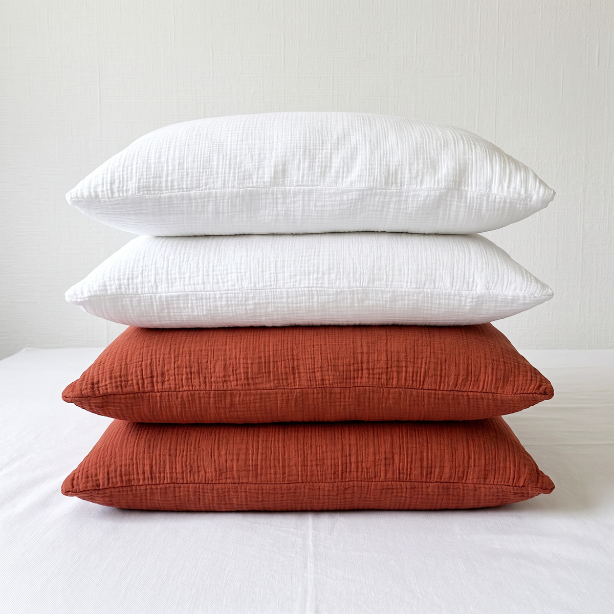 Organic Cotton Pillowcase Set of 2 in Various Colors