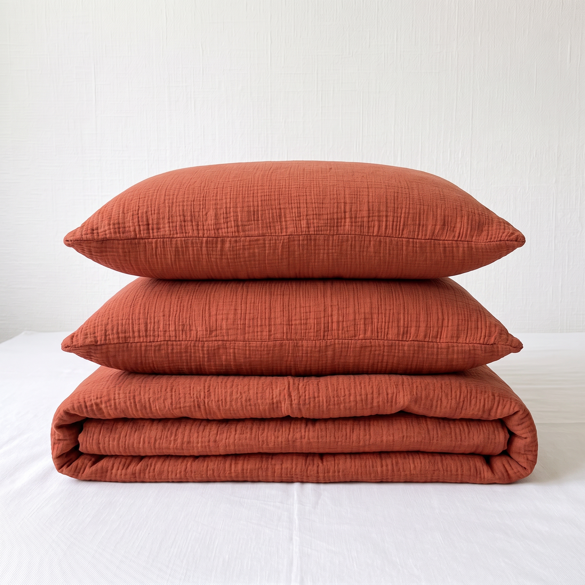 Cinnamon Airy Soft Organic Cotton Duvet Cover