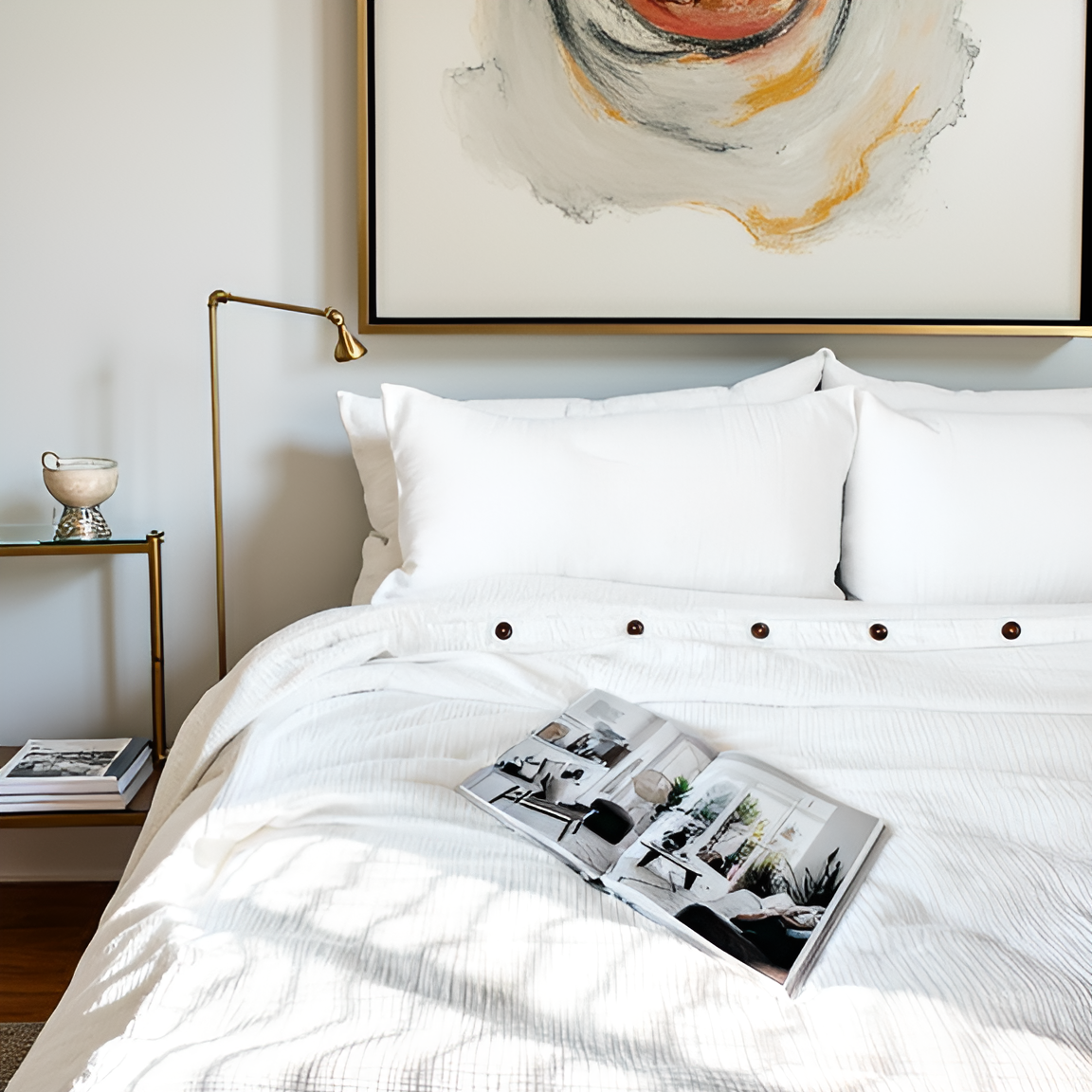 White Organic Cotton Duvet Cover
