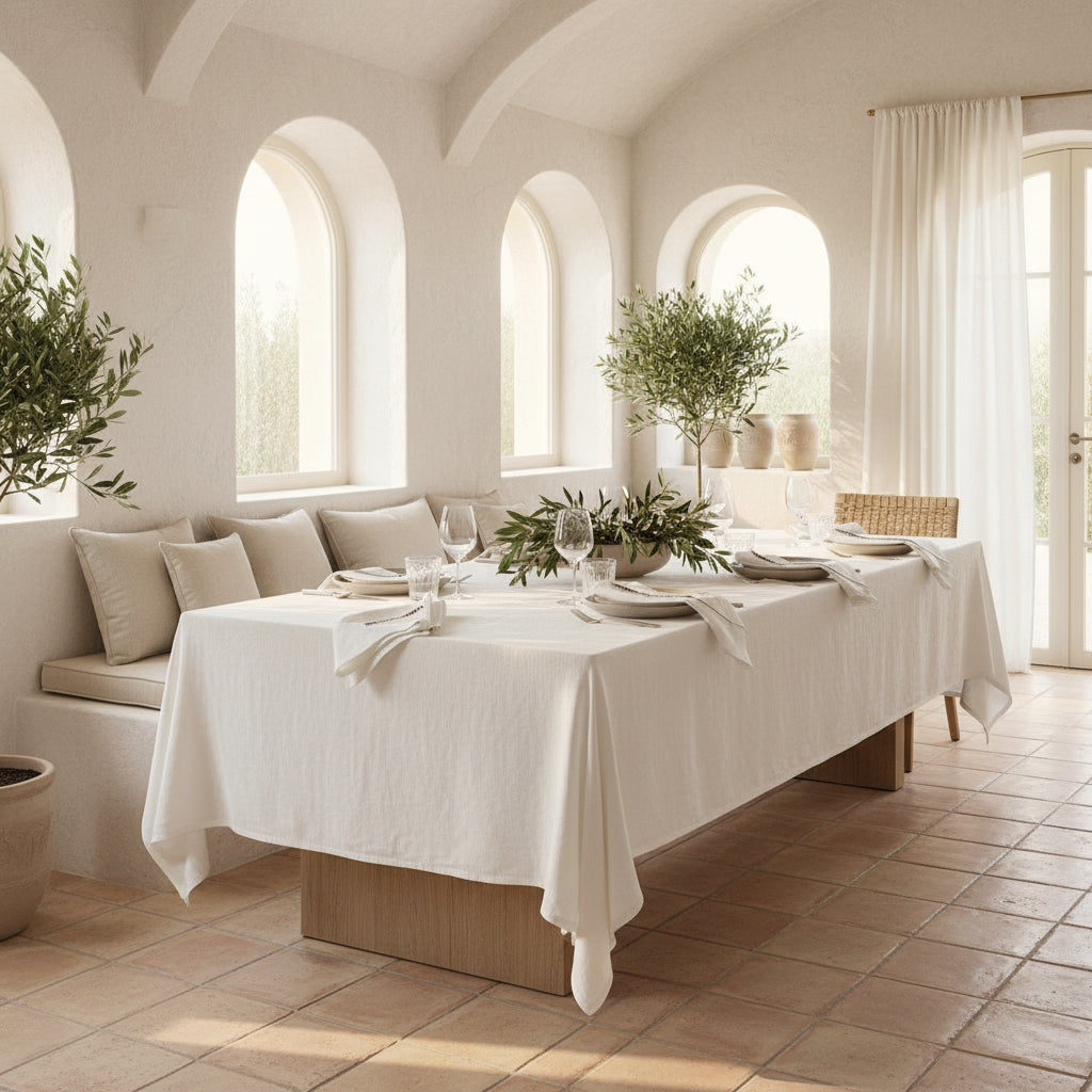 Soft White Linen Napkin Set of 4