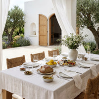 Soft White Linen Napkin Set of 4