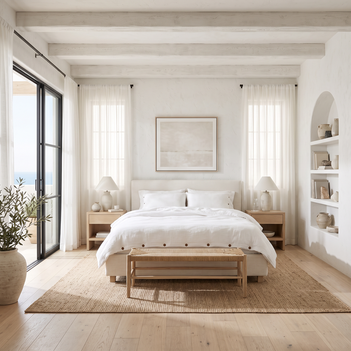 White Airy Soft Organic Cotton Duvet Cover