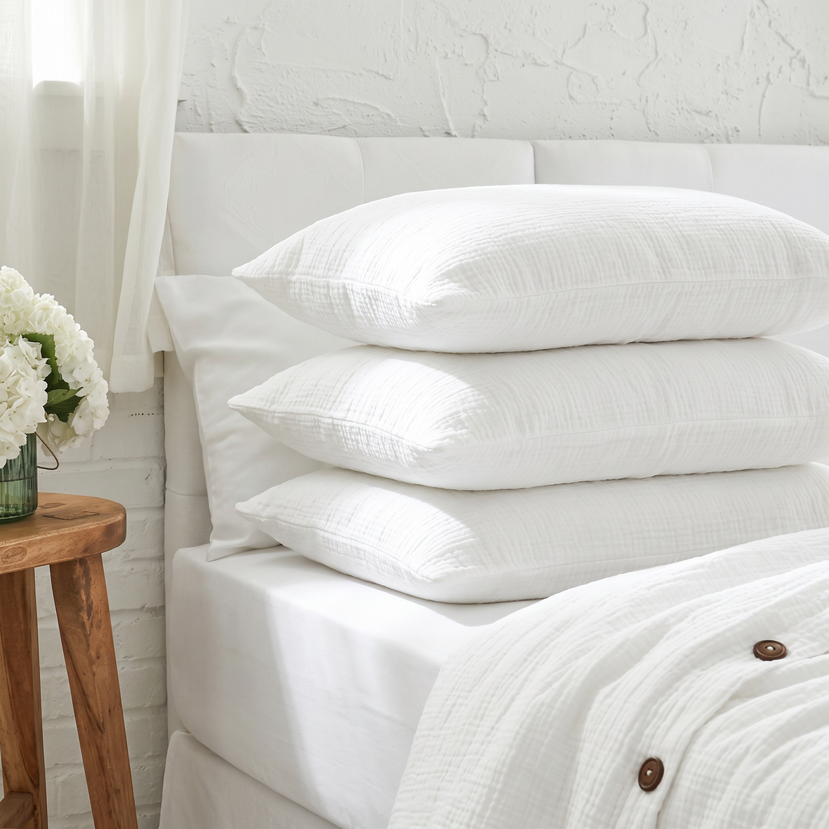 Organic Cotton Pillowcase Set of 2 in Various Colors