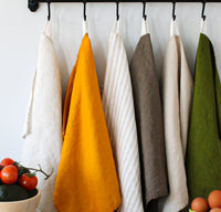 Golden Yellow Linen Tea Towel