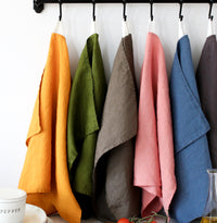 Golden Yellow Linen Tea Towel