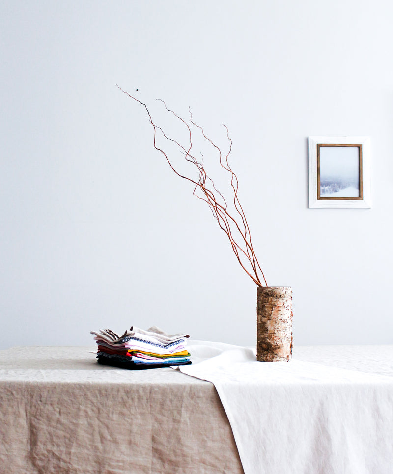 Tablecloth in Various Colors, 100% Linen