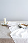 Off White Table Runner, 100% Linen