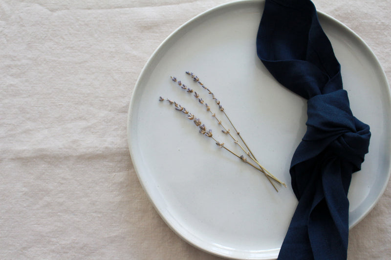 Navy Linen Napkins, Set of 4 or Single Napkin