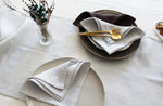 Oyster Gray Table Runner, Linen
