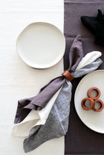 Smoke Gray Table Runner, 100% Linen