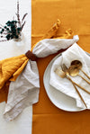 Golden Yellow Table Runner, Mustard, 100% Linen