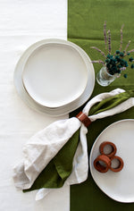 Forest Green Table Runner, 100% Linen